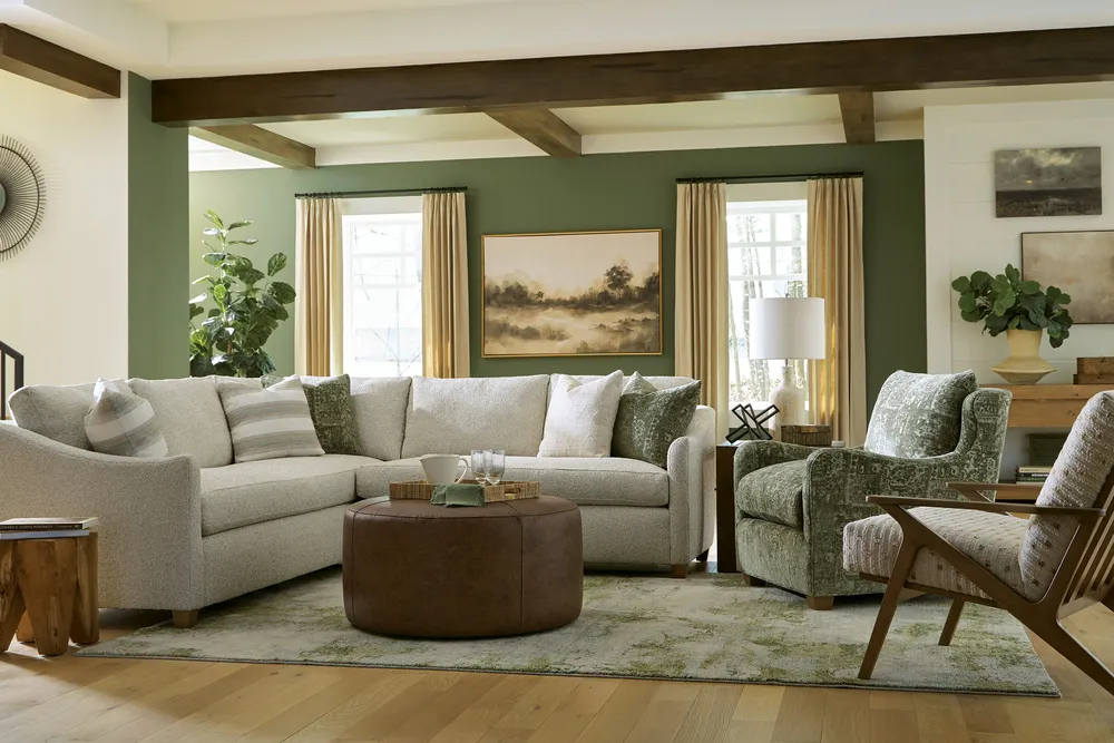 Craftmaster furniture styled in a room