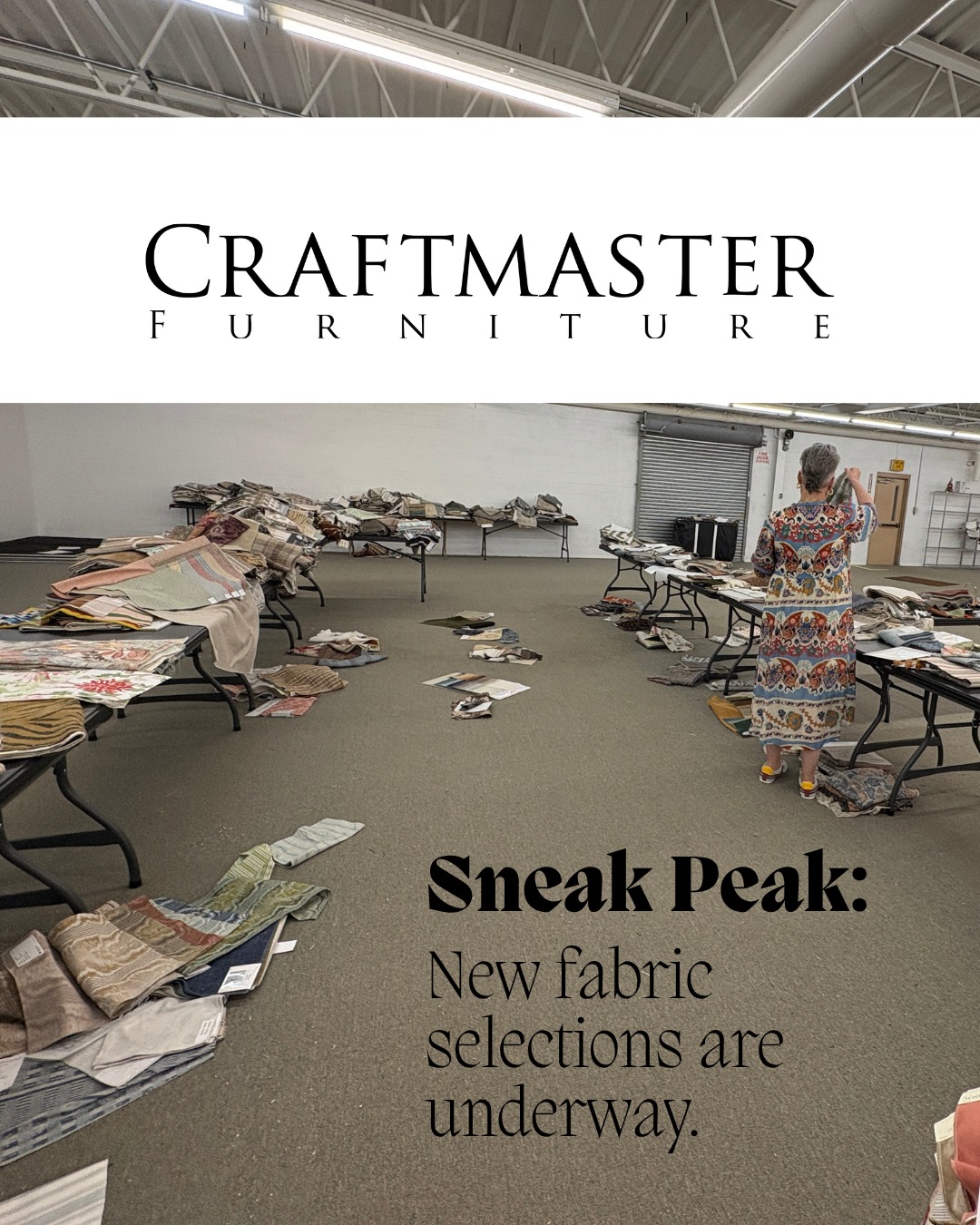 Something new is on the horizon. ✨

Craftmaster is giving you an early look at new fabrics coming to Fall Market in High Point, NC — crafted to bring fresh color, texture, and designer-ready style to the rooms you’re building next.

Do you see a favorite? Comment below and let us know.

#CraftmasterFurniture #CraftedByCraftmaster #FallMarket #NewFabrics #InteriorDesign #DesignTrade #FurnitureDesign
