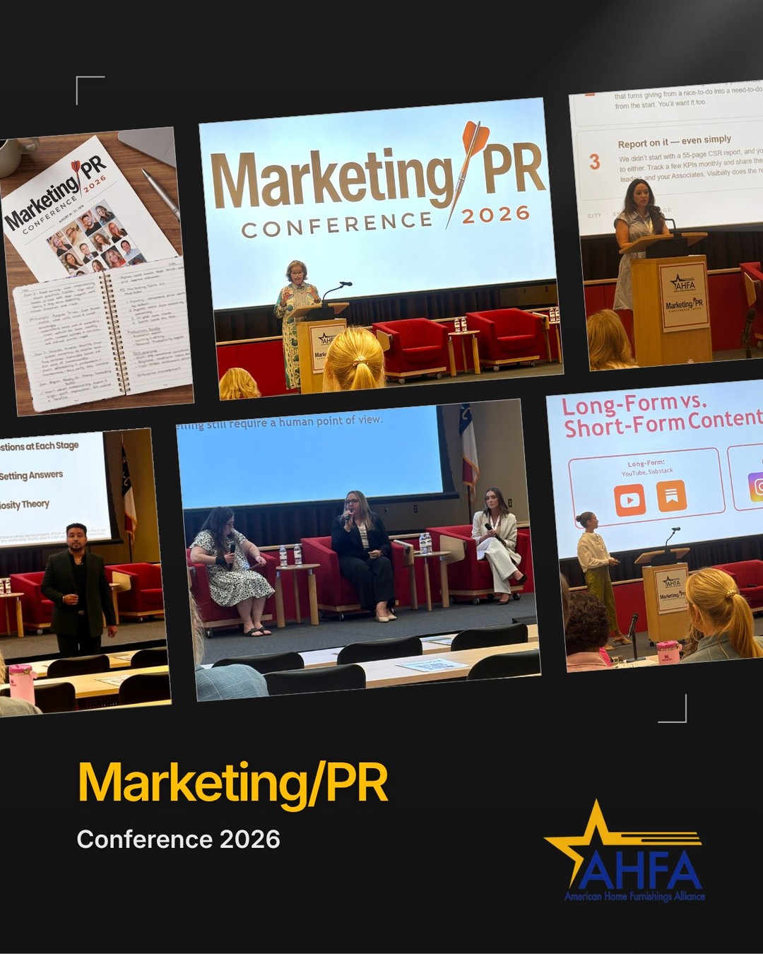 Feeling inspired after a fantastic two-day Marketing & PR conference hosted by AHFA. Thank you for the wealth of knowledge and the chance to network with such talented folks in our industry! 

#CraftedByCraftmaster #CraftmasterFurniture #AHFA #Marketing2026