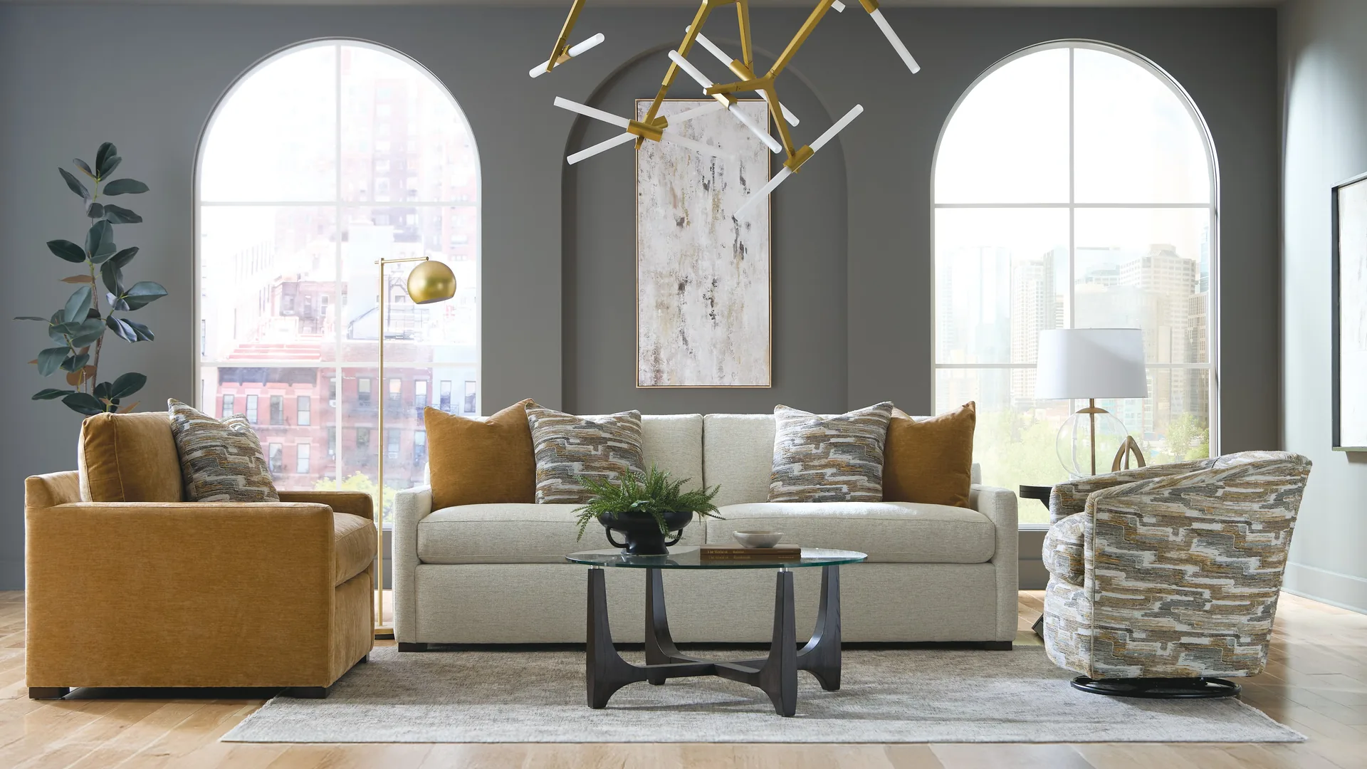 Southern Roots living room featuring Craftmaster style 7547SS